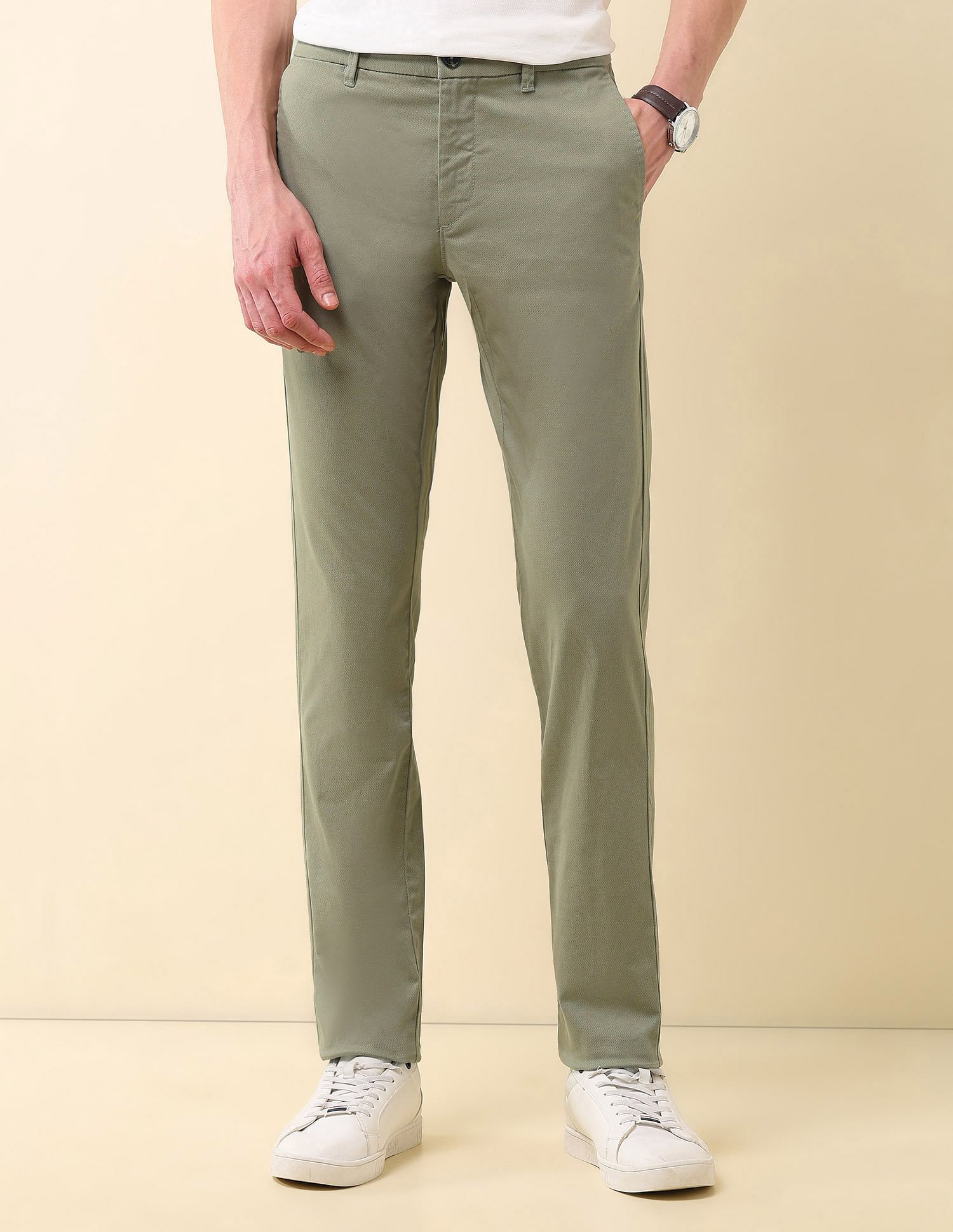 U.S. Polo Assn. Mid Rise Denver Slim Fit Trousers