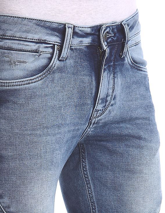 Flying Machine Acid Wash Jogger Jeans
