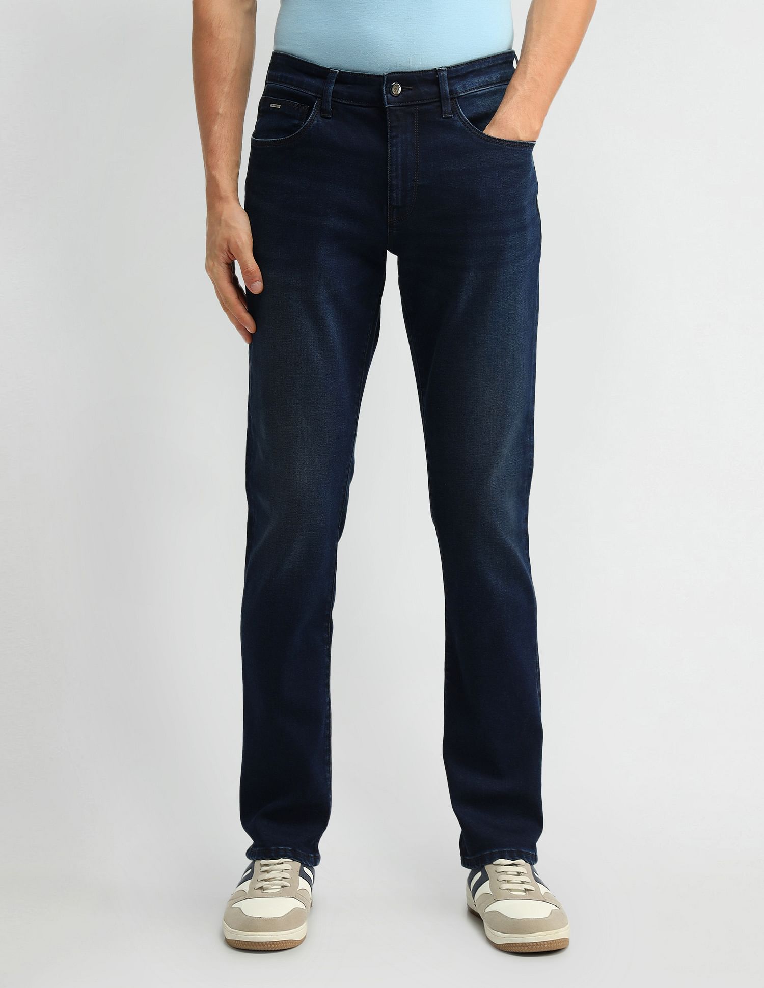 Arrow Sport Mid Rise Jameson Slim Fit Jeans