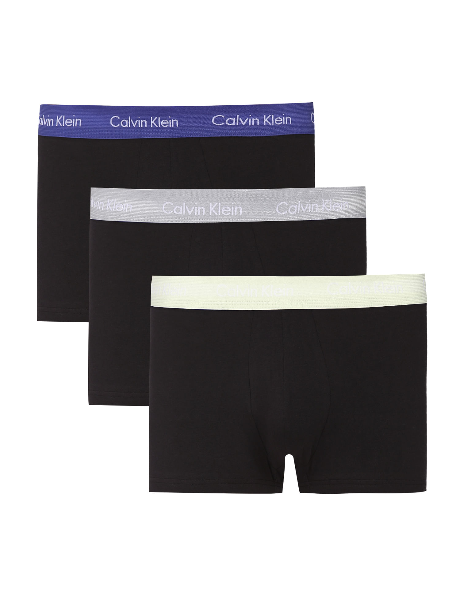 Calvin Klein 3-pack boxer brief with contrast waistband in black