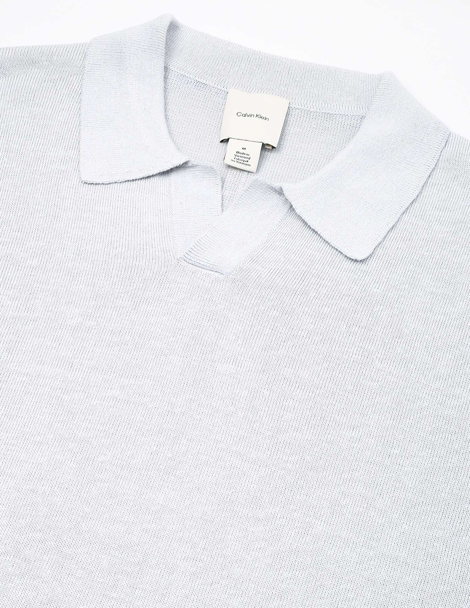 Calvin Klein Jeans Solid Regular-Fit Linen Polo T-Shirt