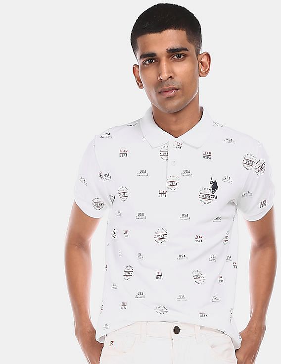 polo t shirts for men white