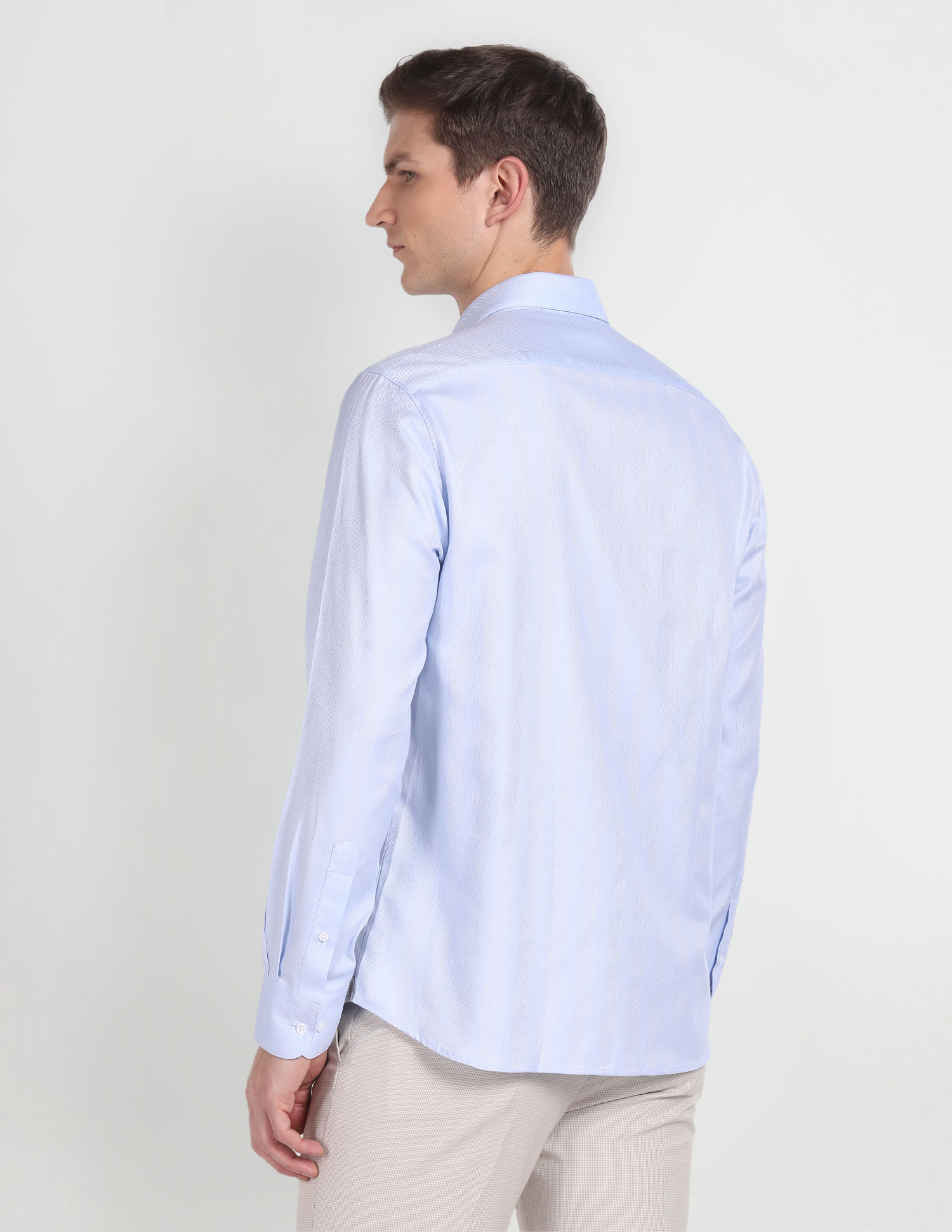 Arrow Patterned Dobby Tailored Fit Shirt