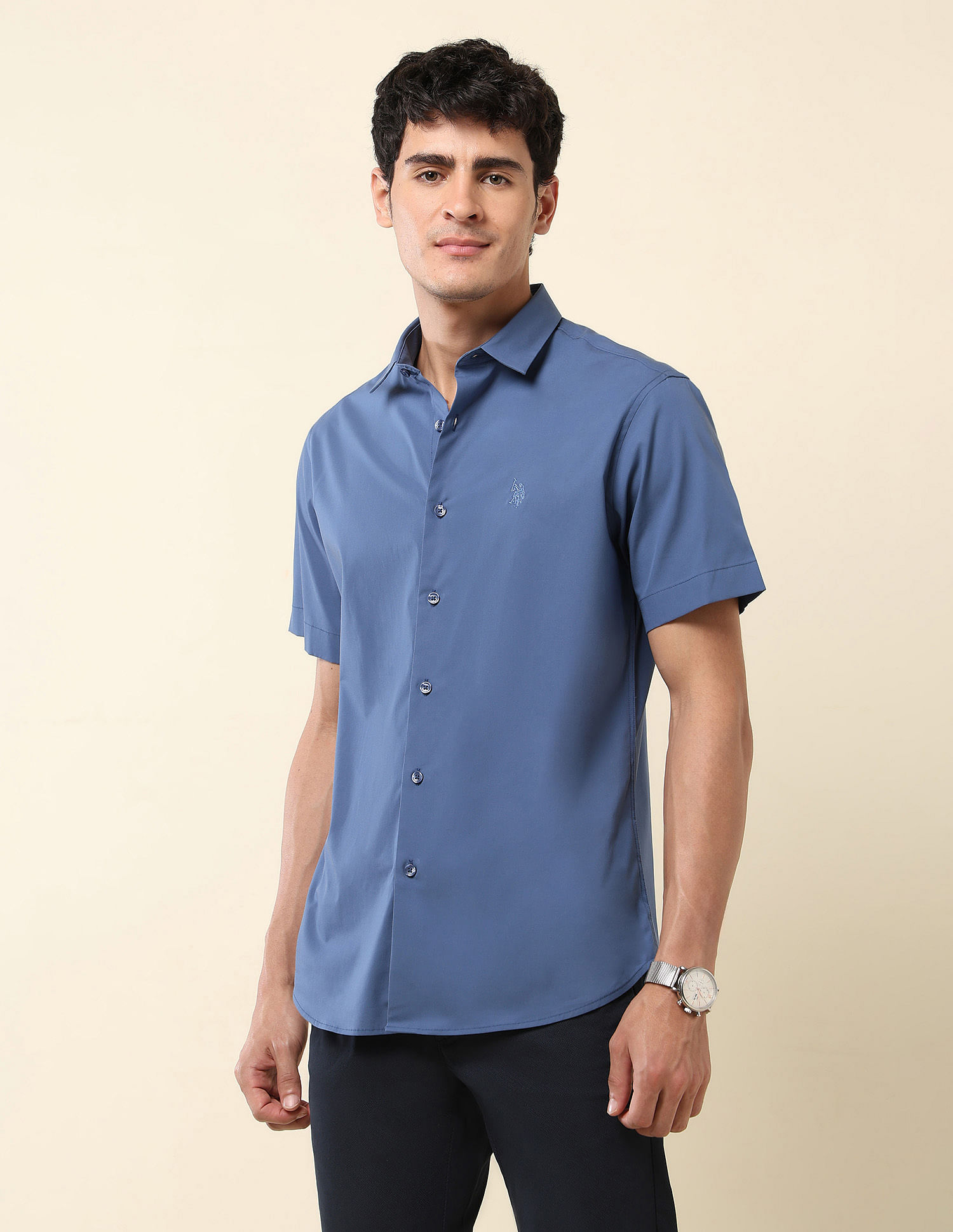 U.S. Polo Assn. Tailored Fit Solid Shirt