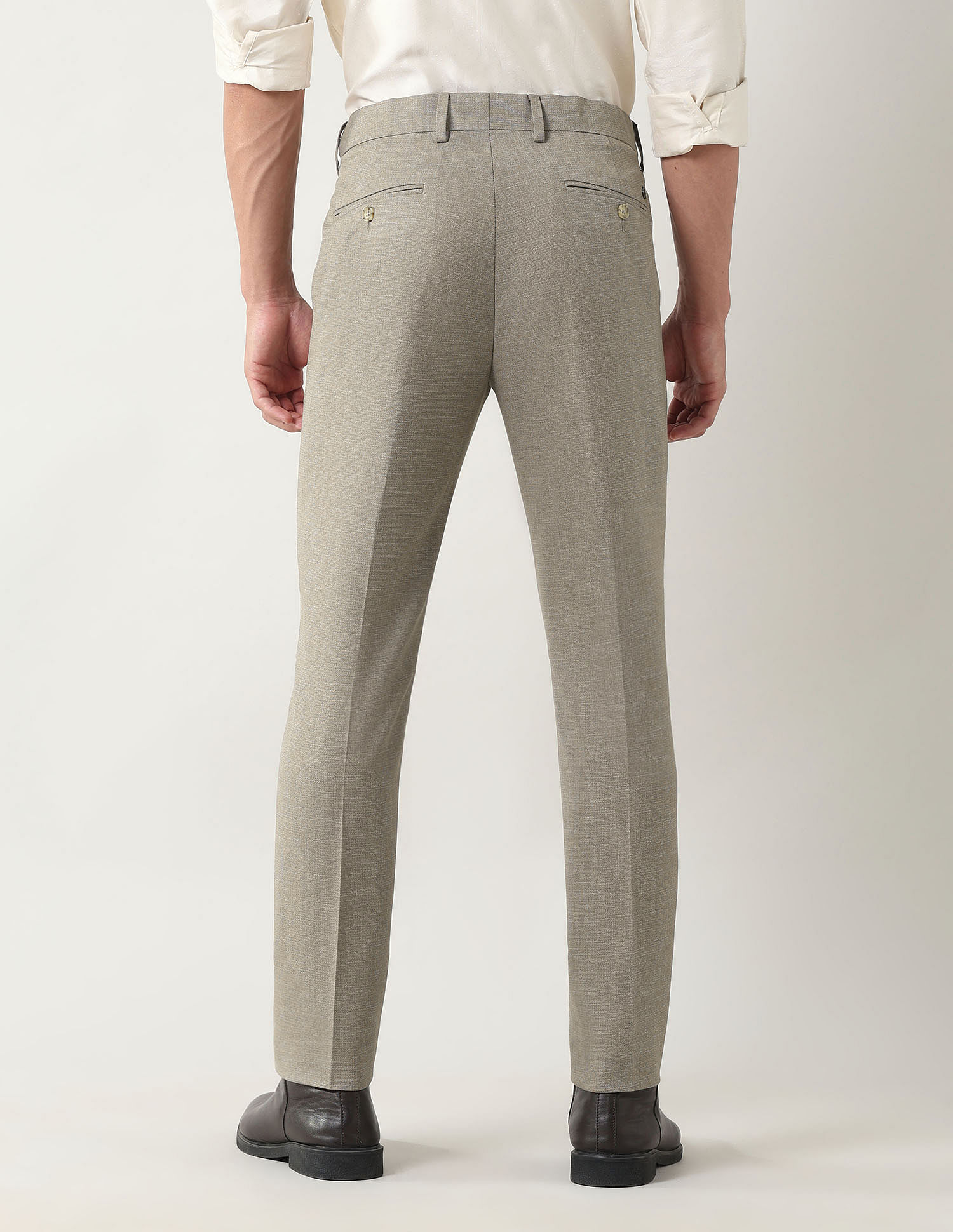 Arrow Mid Rise Slim Fit Trousers