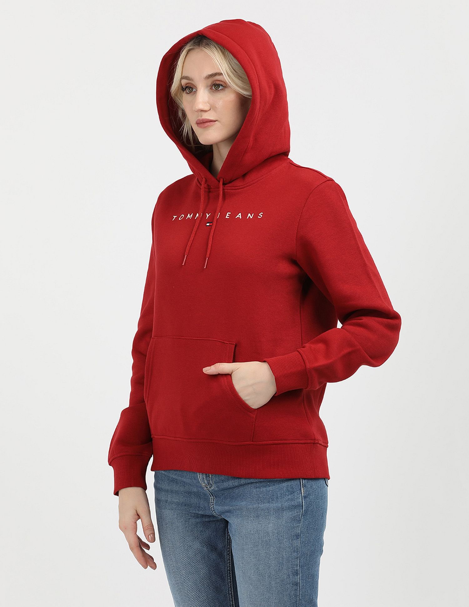 Tommy Hilfiger Regular Fit Linear Hooded Sweatshirt