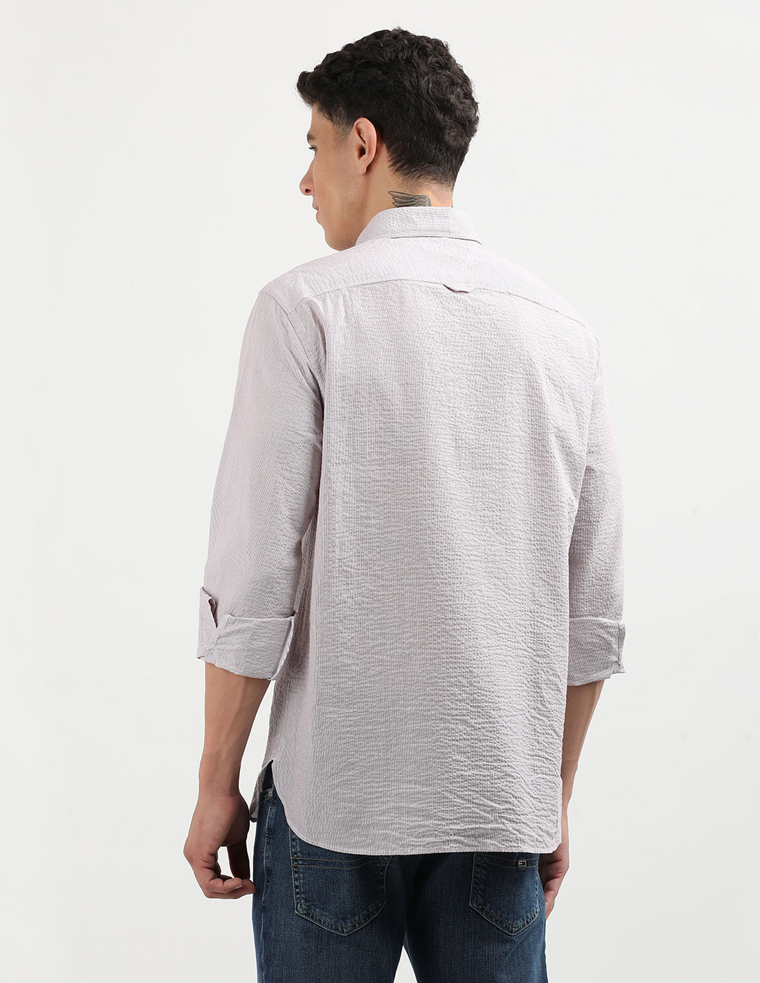 Tommy Hilfiger Mini Crinkle Stripe Shirt