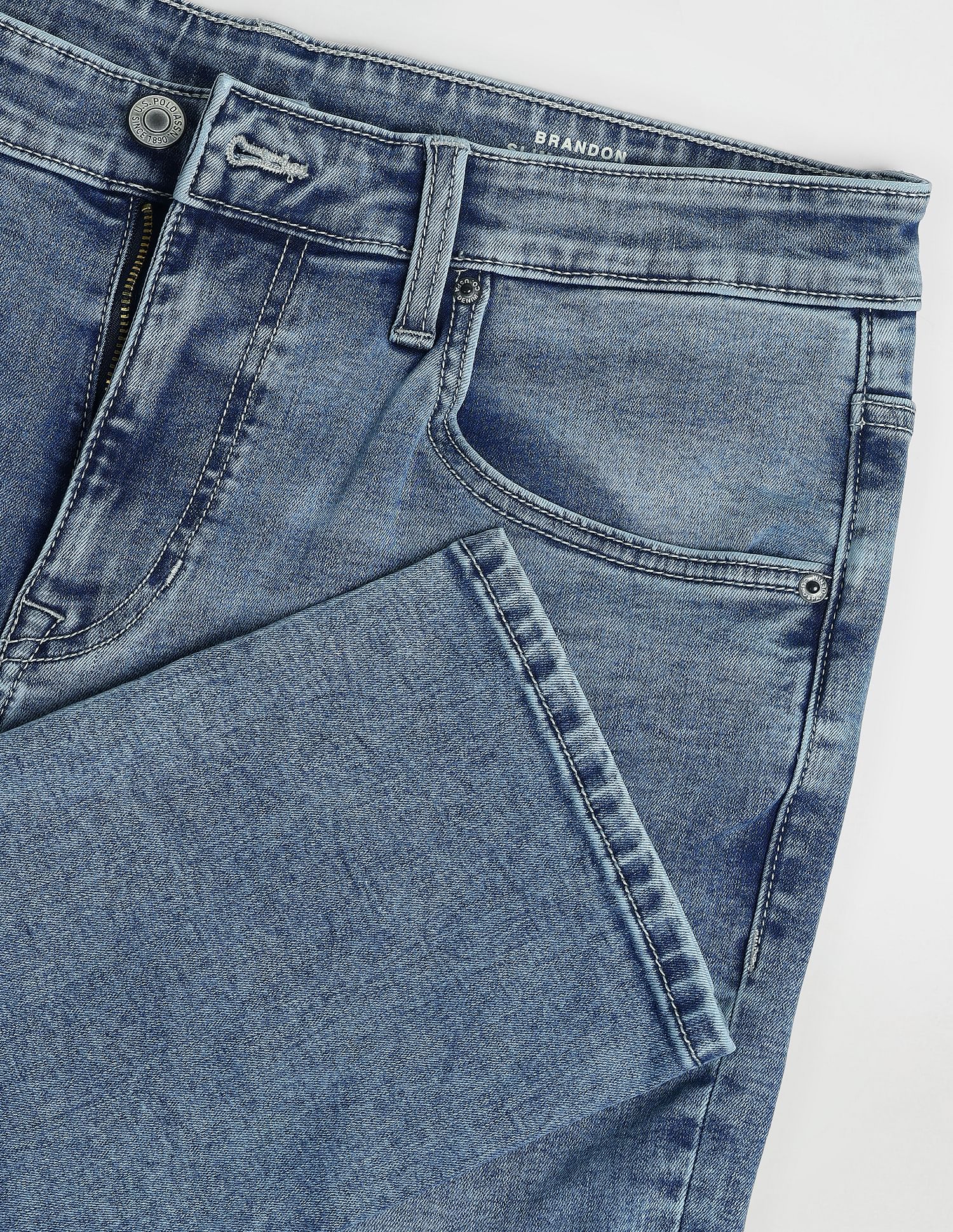 U.S. Polo Assn. Denim Co. Brandon Slim Tapered Blue Jeans