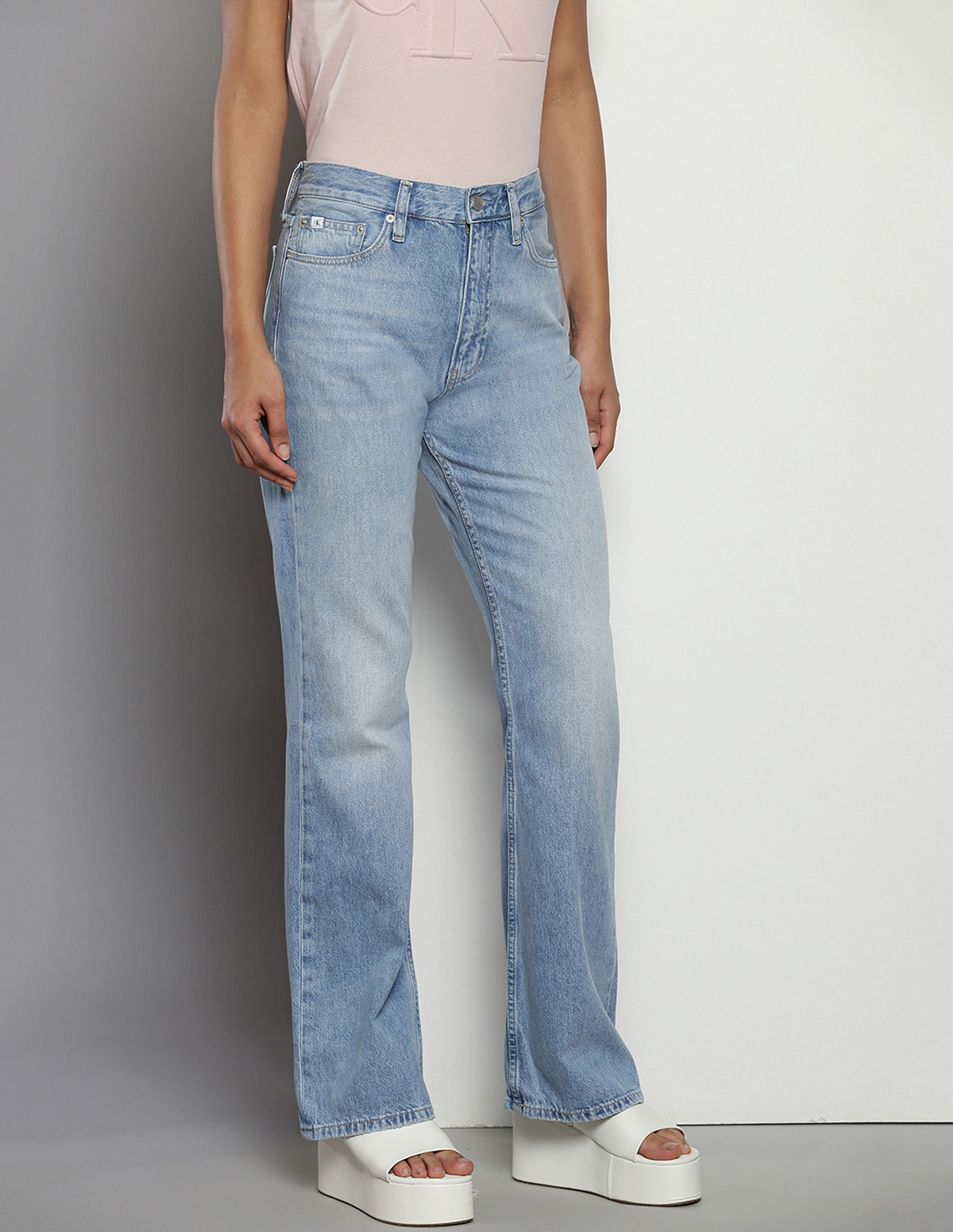 Calvin Klein Recycled Cotton Bootcut Jeans
