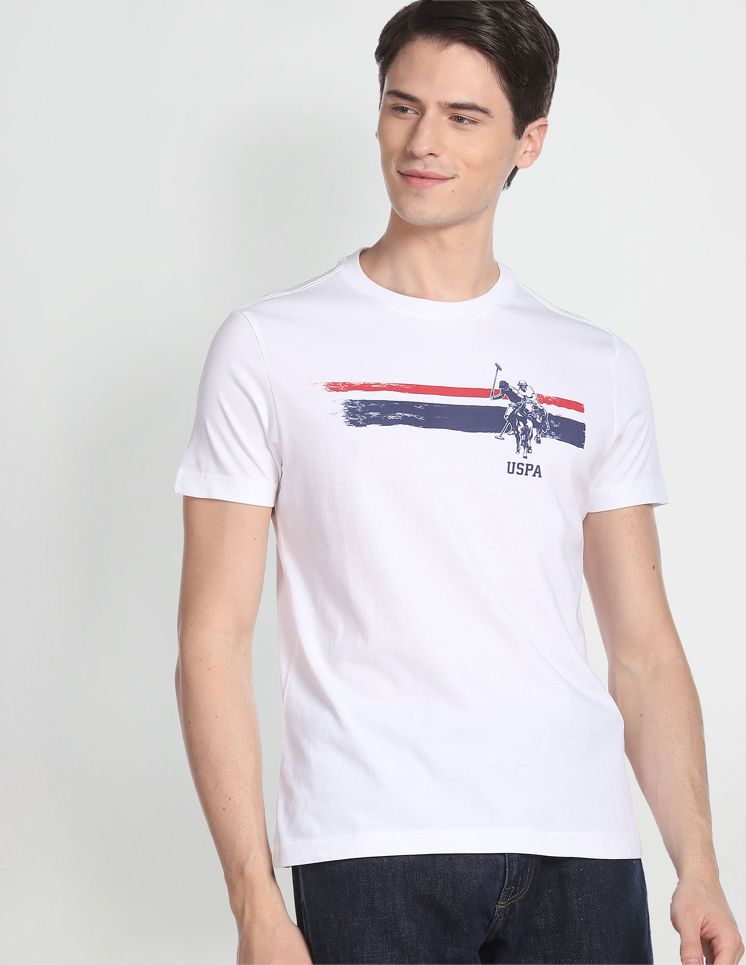 Buy U.S. Polo Assn. Denim Co. Cotton All Over Print T-Shirt - NNNOW.com