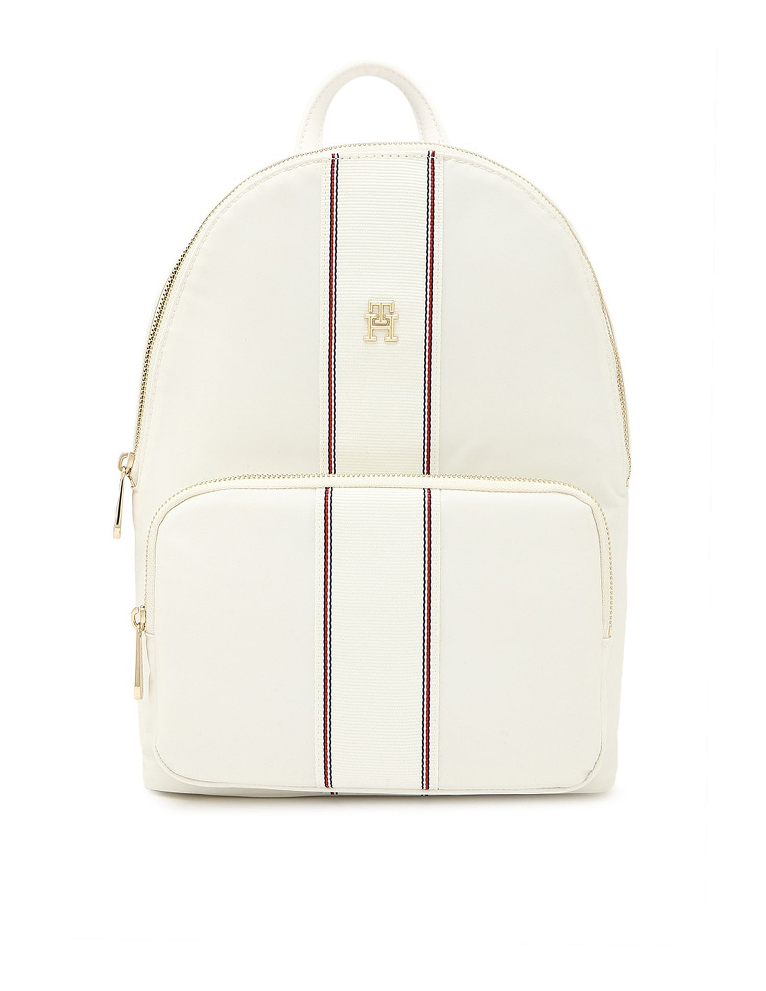 Tommy Hilfiger Solid White Nylon Backpack