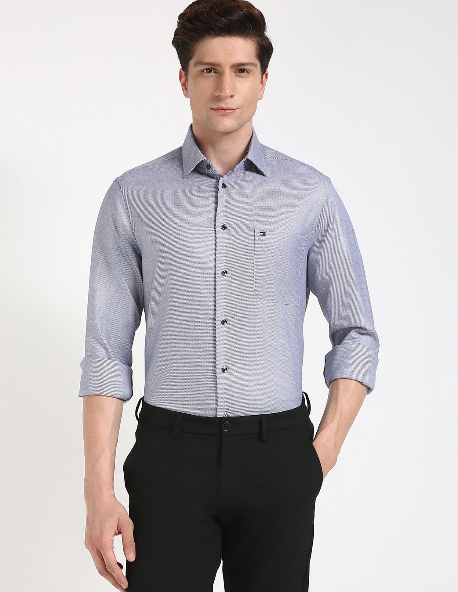 Tommy Hilfiger Printed Regular-Fit Cotton Shirt
