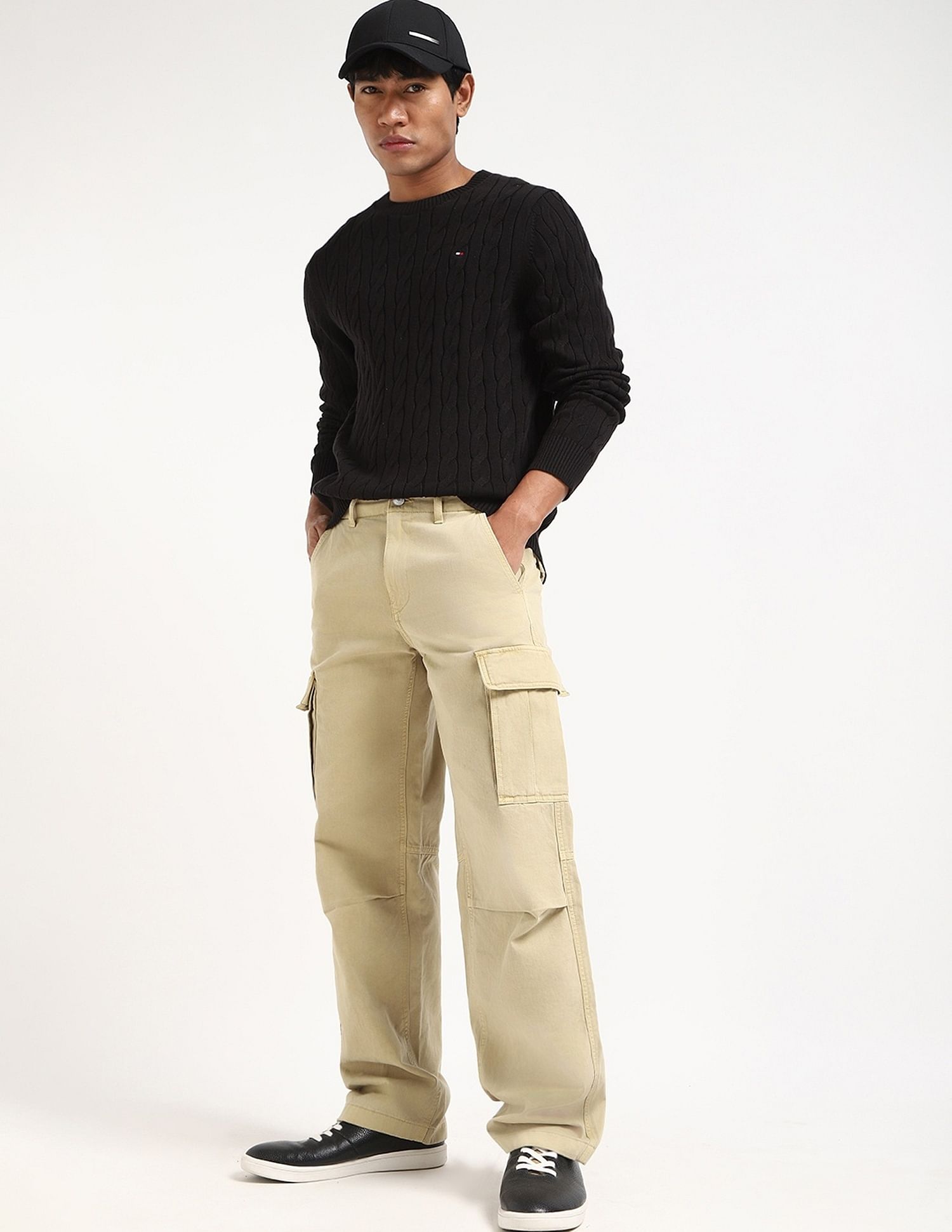 Tommy Hilfiger Cable-Knit Regular-Fit Cotton Sweater