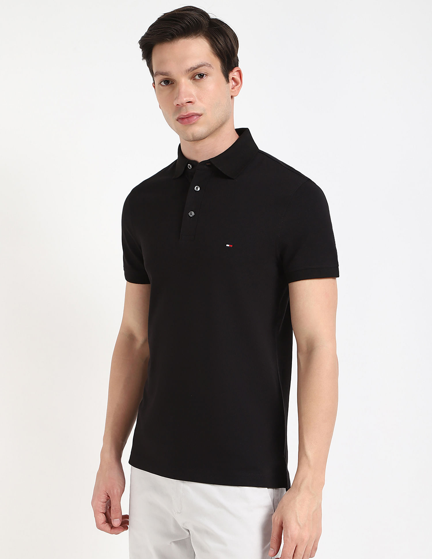 Tommy Hilfiger Solid Slim Fit POLO