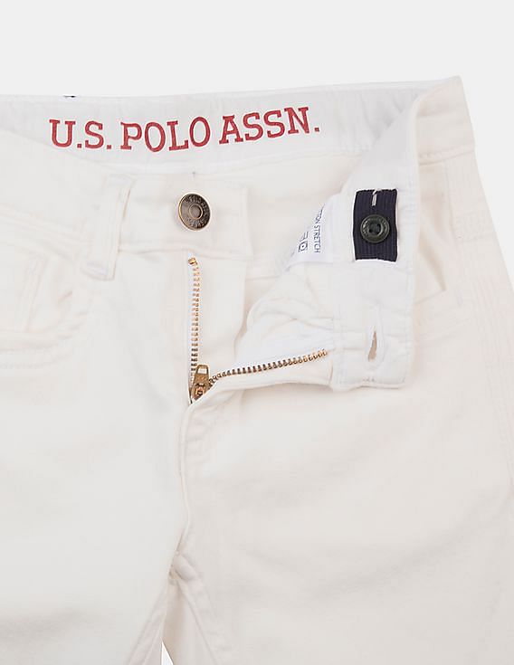 U.S. Polo Assn. Kids Solid Slim Fit Jeans