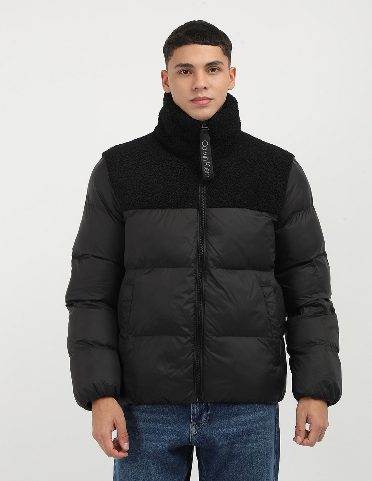 Calvin Klein Jeans Regular Fit Sherpa Puffer Jacket
