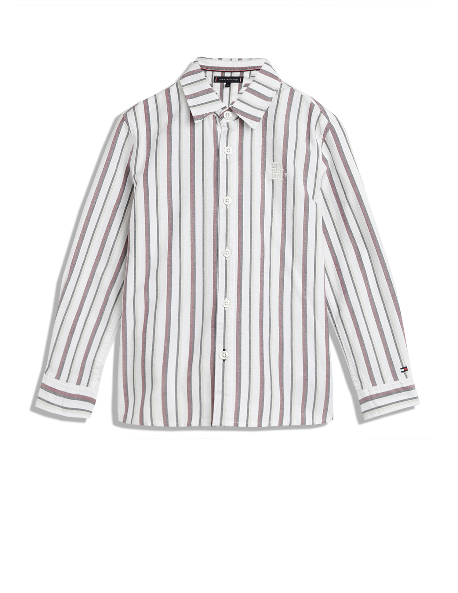 Tommy Hilfiger Kids Boys Vertical Stripe Shirt