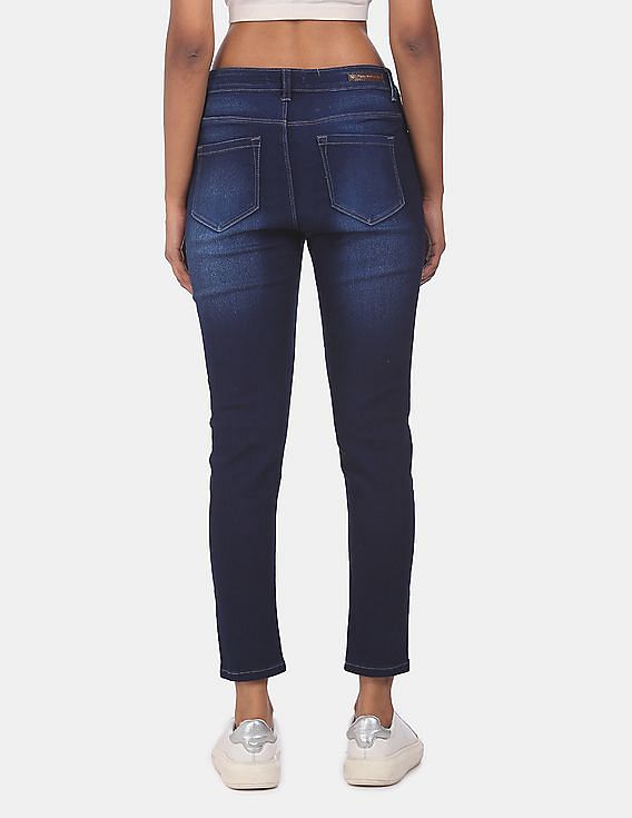Flying Machine Women Veronica Skinny Fit Distressed Jeans
