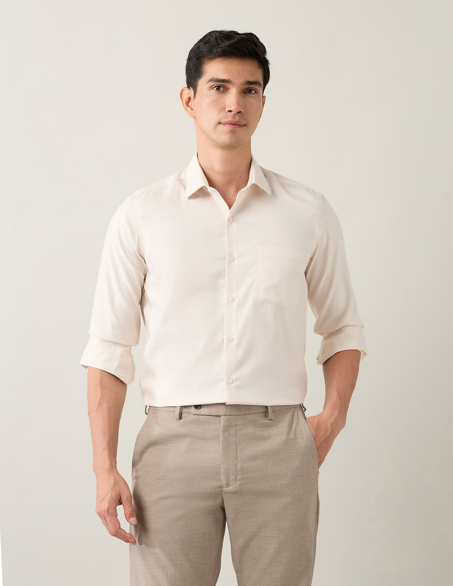 Arrow Manhattan Slim Fit Autopress Shirt