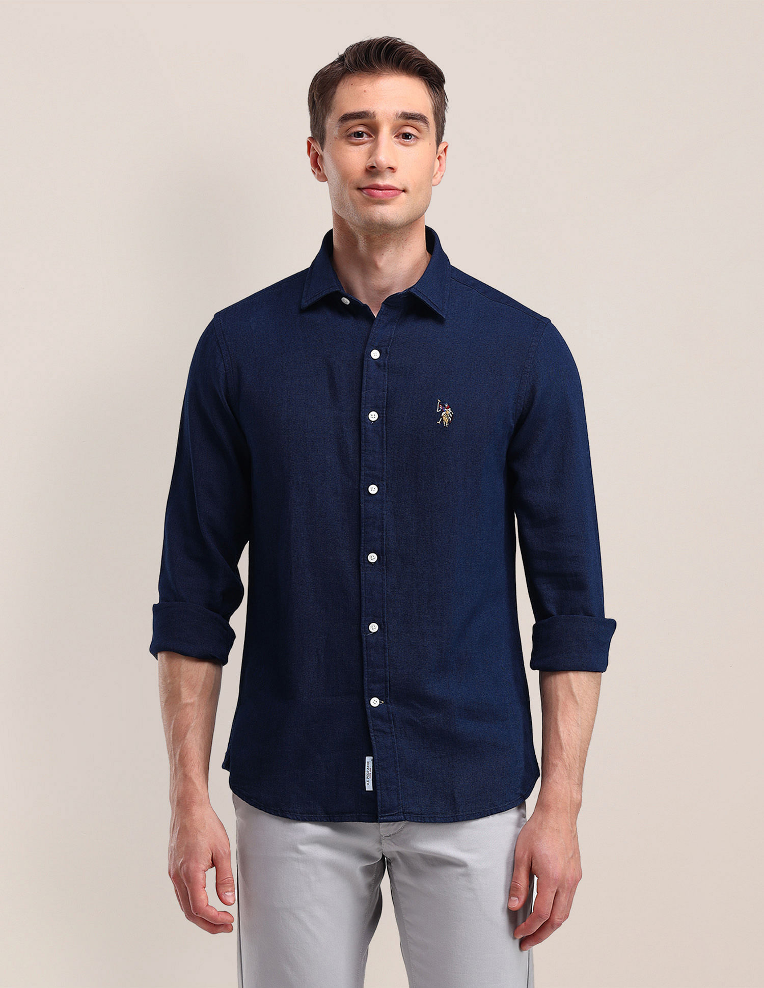 U.S. Polo Assn. Tailored Fit Solid Shirt