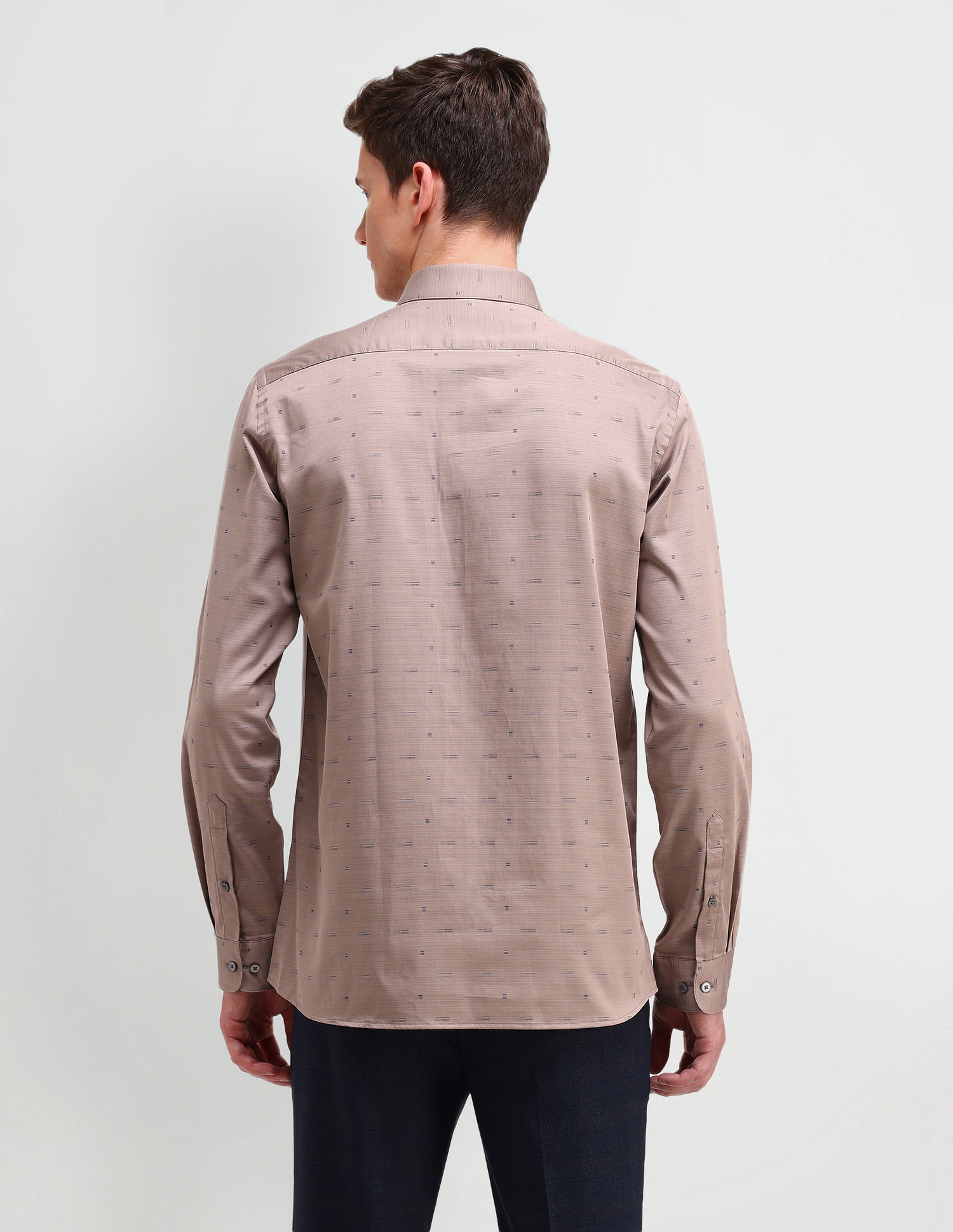 Arrow Newyork Slim Fit Textured Pattern Shirt