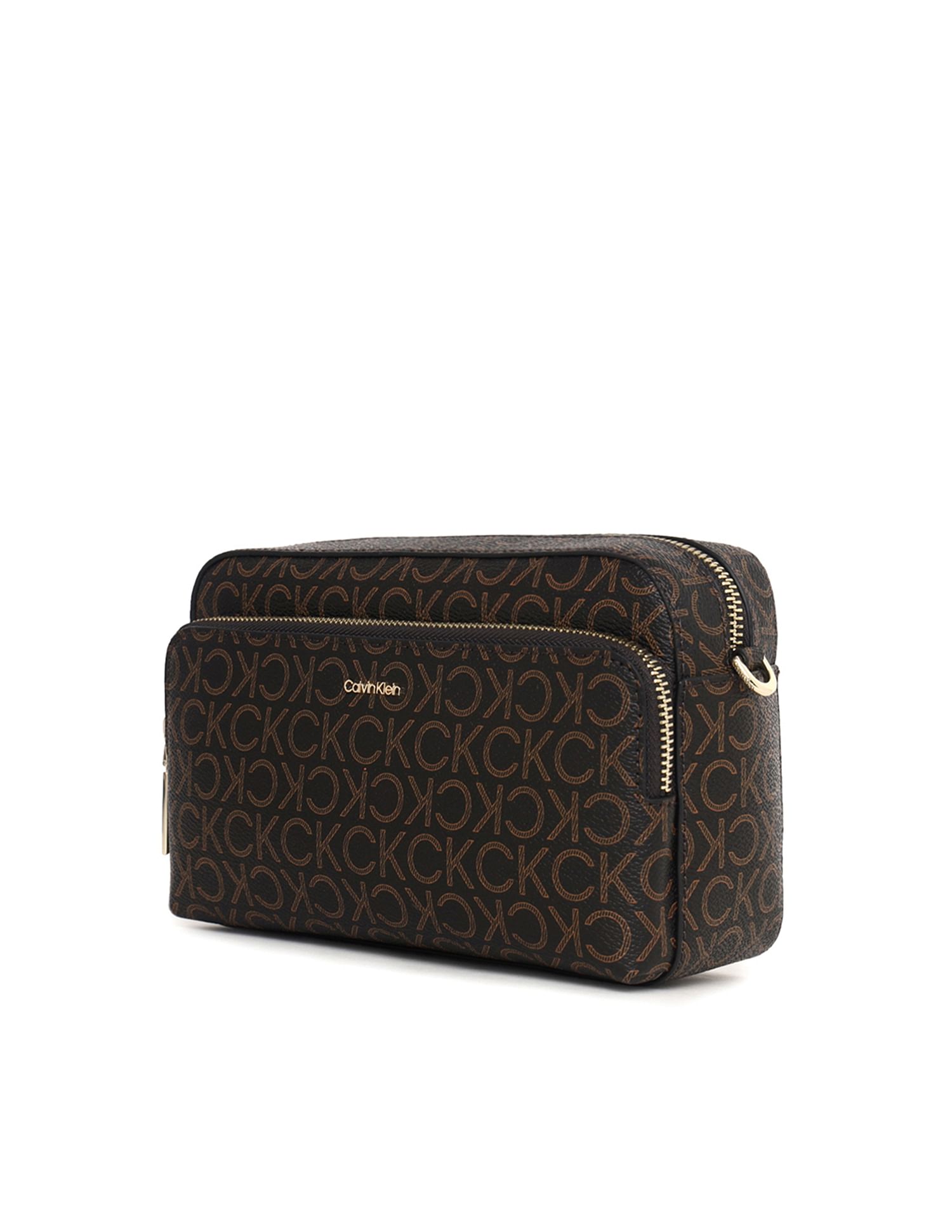 Buy Calvin Klein Women Brown Monogram Sling Bag - NNNOW.com