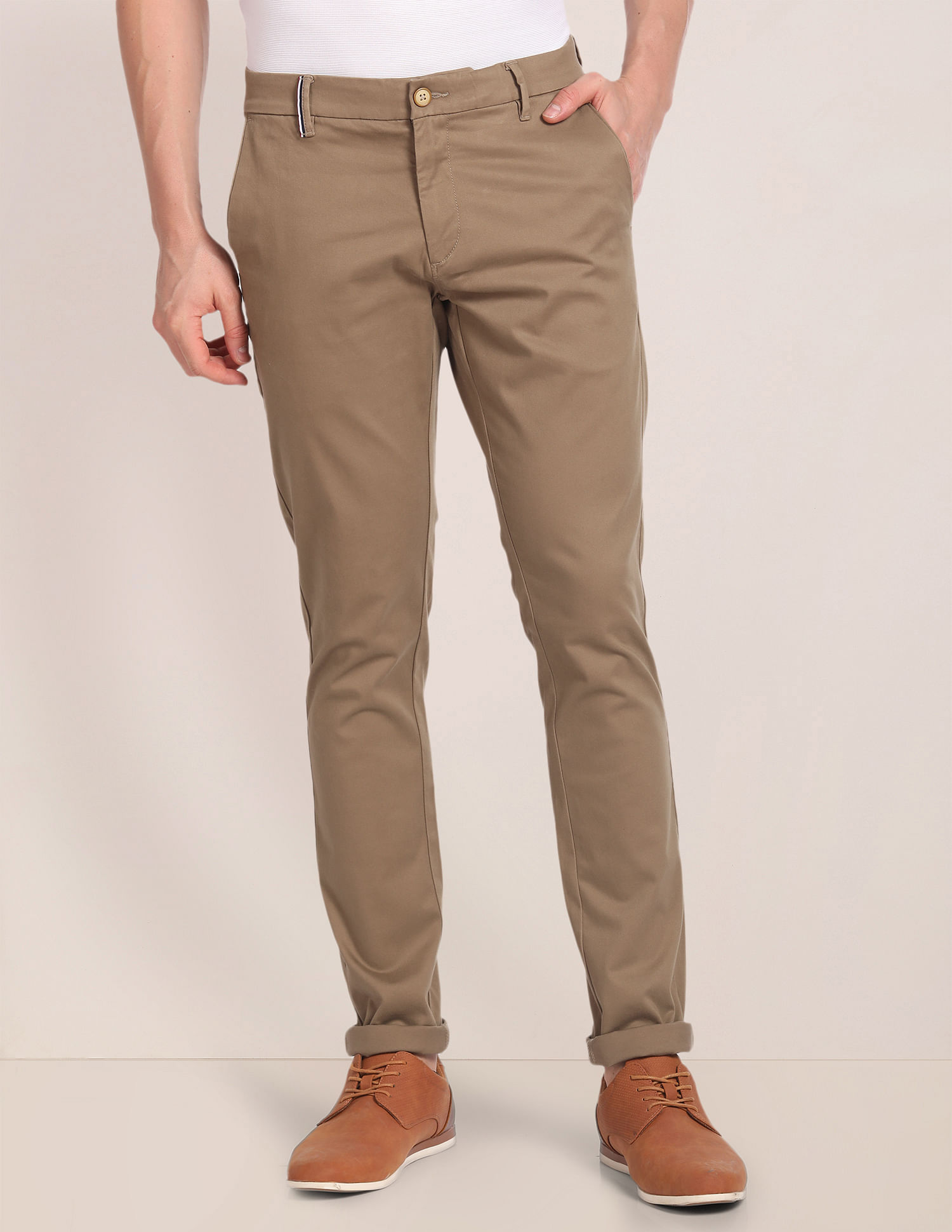 U.S. Polo Assn. Mid Rise Solid Trousers