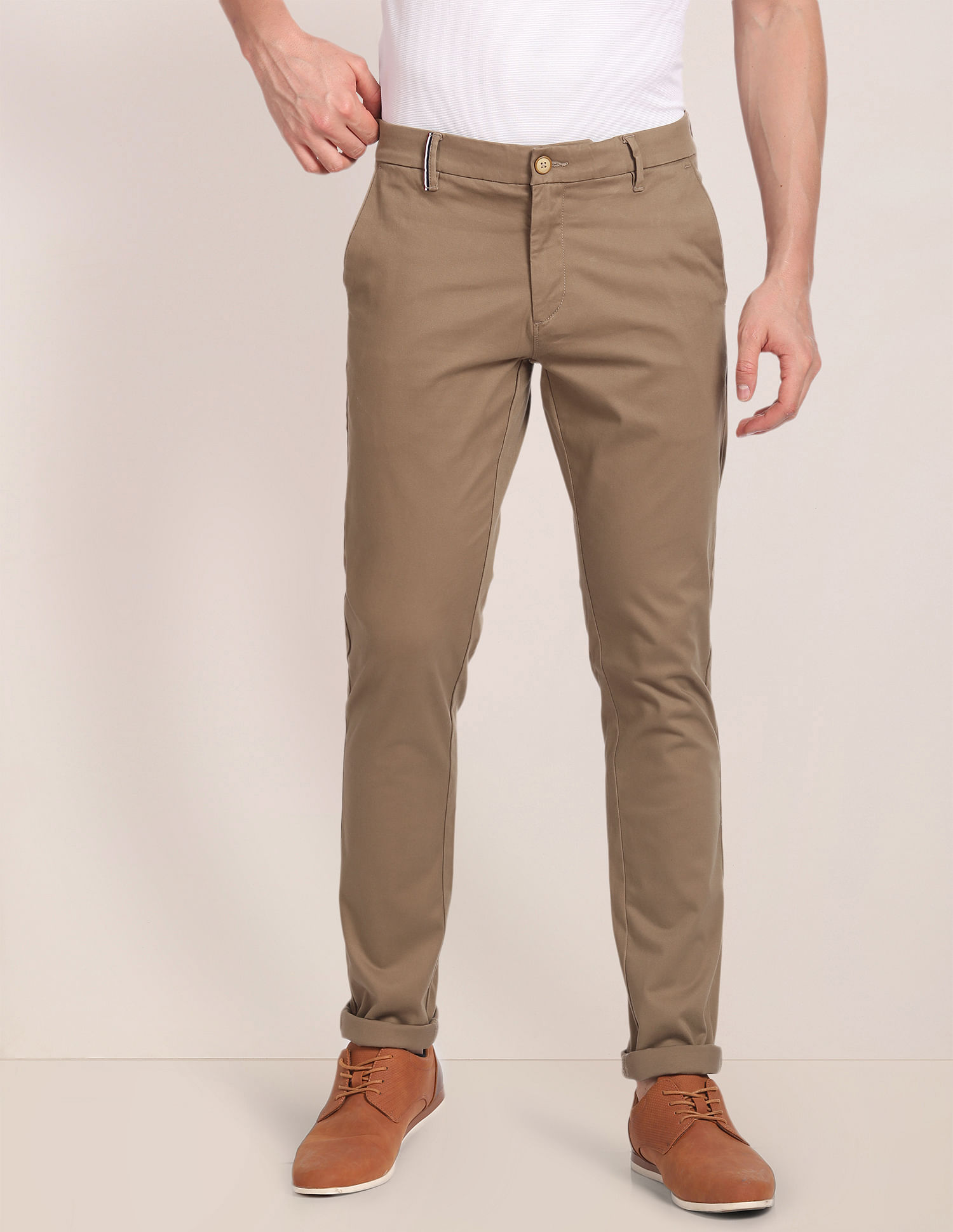 U.S. Polo Assn. Mid Rise Solid Trousers