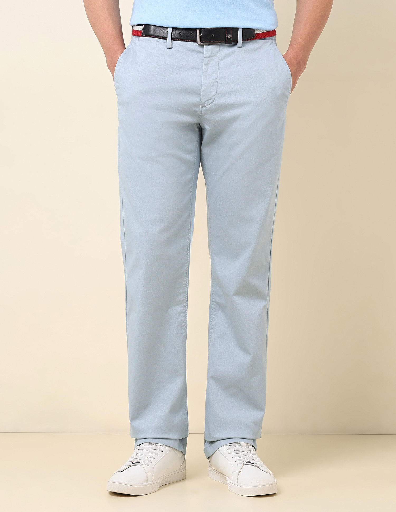 U.S. Polo Assn. Dobby Riley Straight Fit Trousers