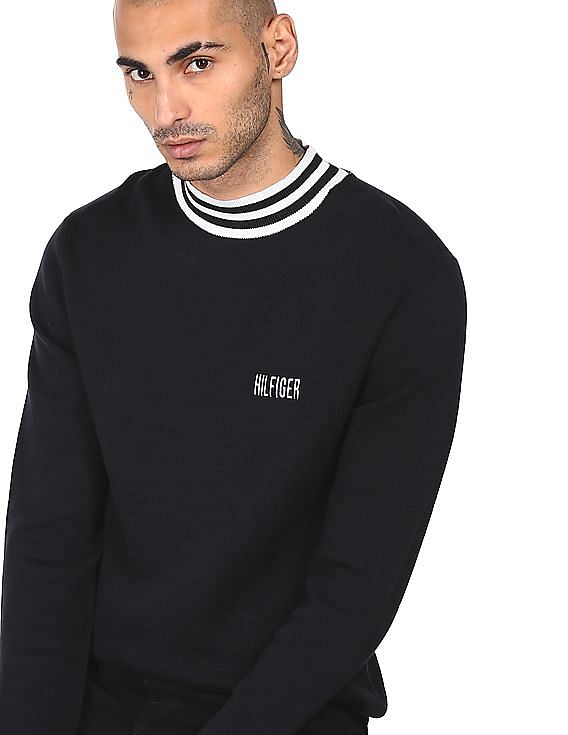 tommy mock neck