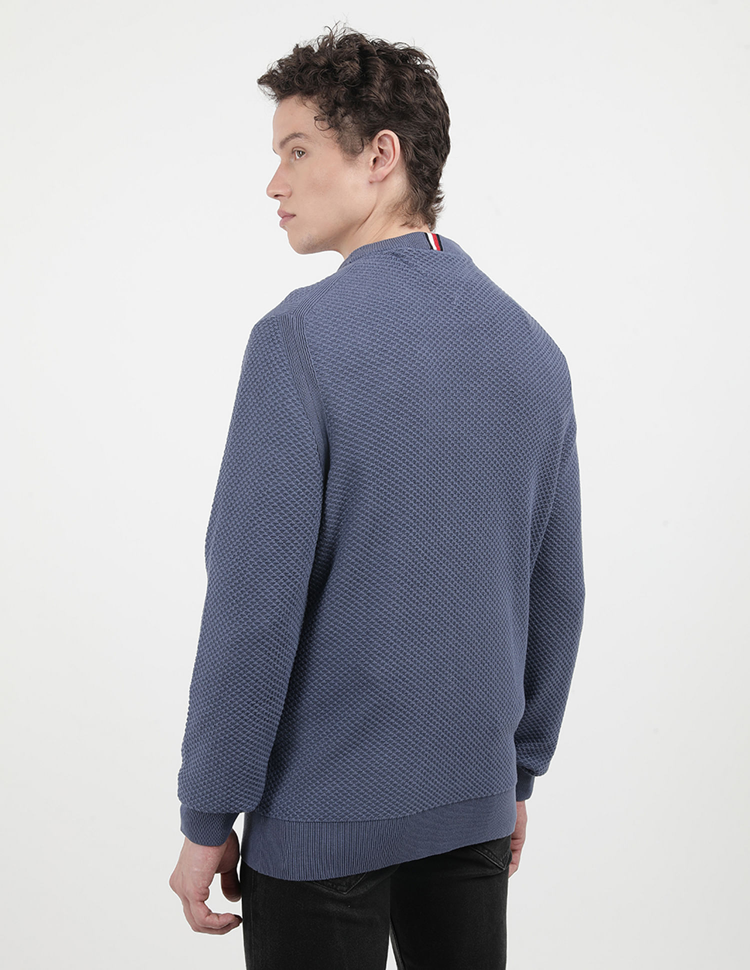 Tommy Hilfiger Oval Structure Crew Neck Sweater