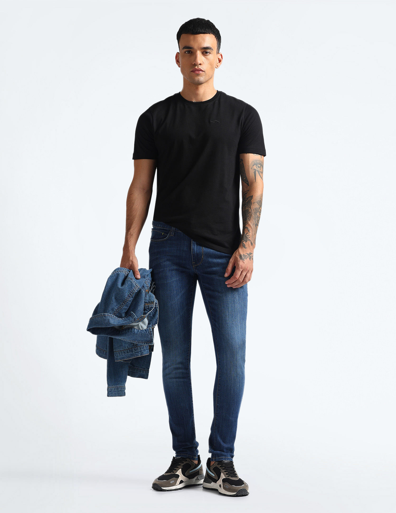 Flying Machine Mid Rise Morrison Skinny Fit Jeans