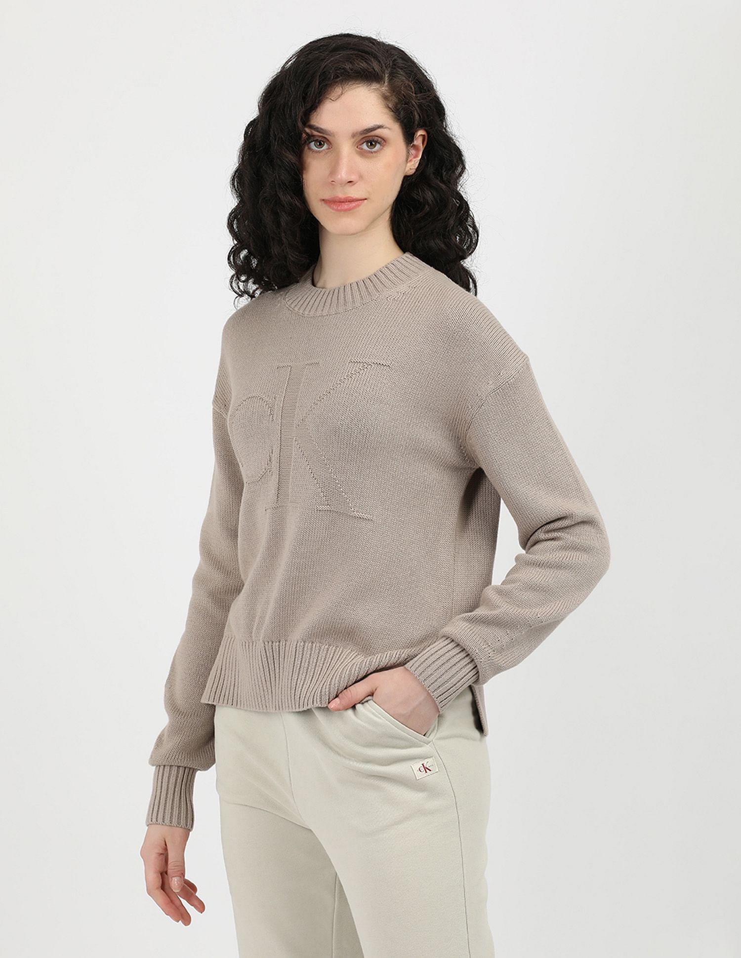 Calvin Klein Jeans Intarsia Loose Sweater