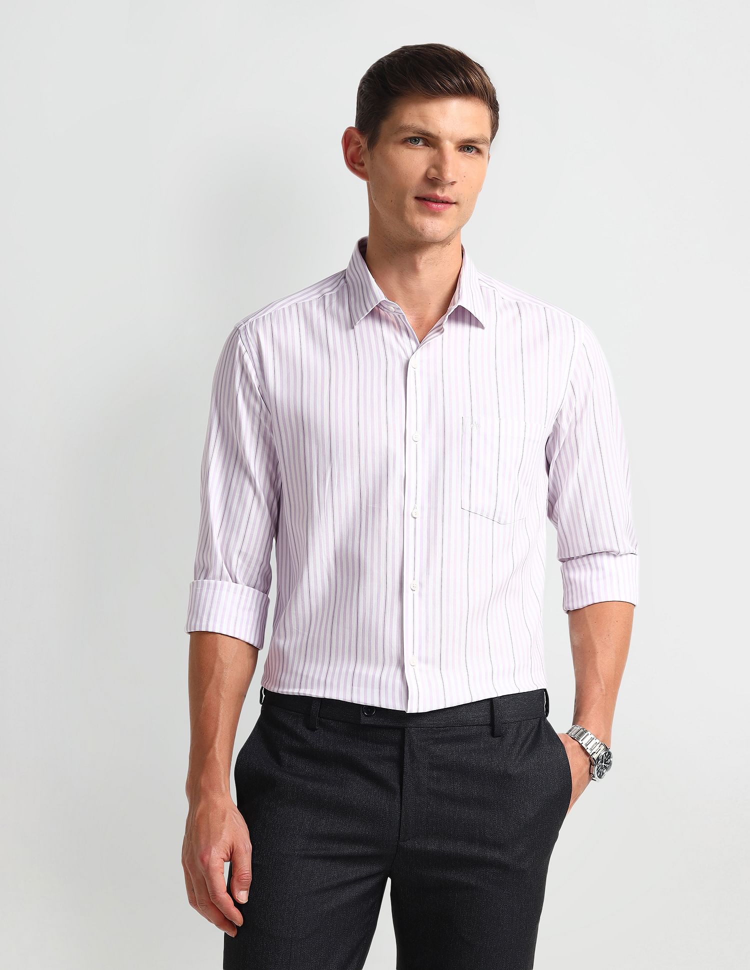 Arrow Manhattan Slim Fit Dobby Shirt