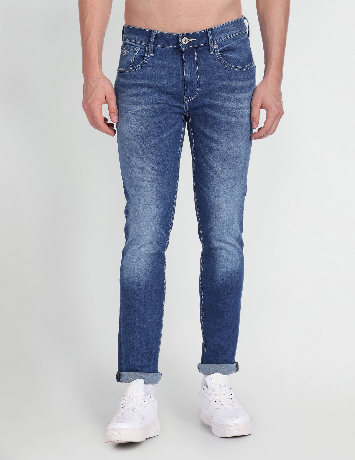 Flying Machine Slim Tapered Fit Mid Rise Jeans