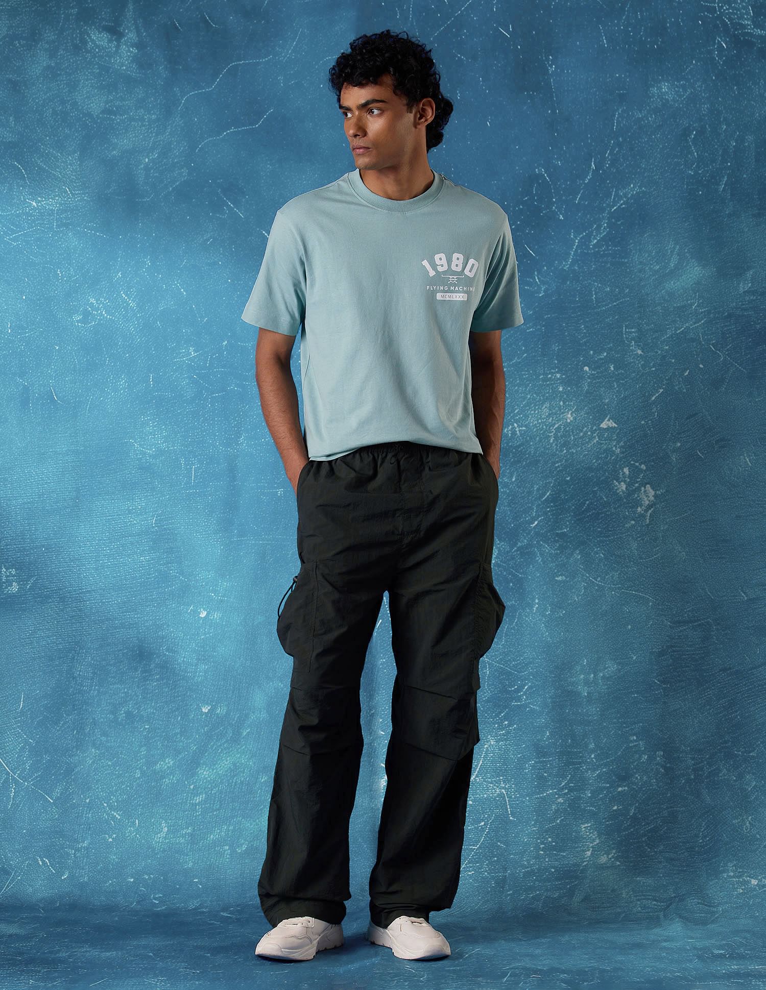 Flying Machine Relaxed Fit Twill Cargo Pants