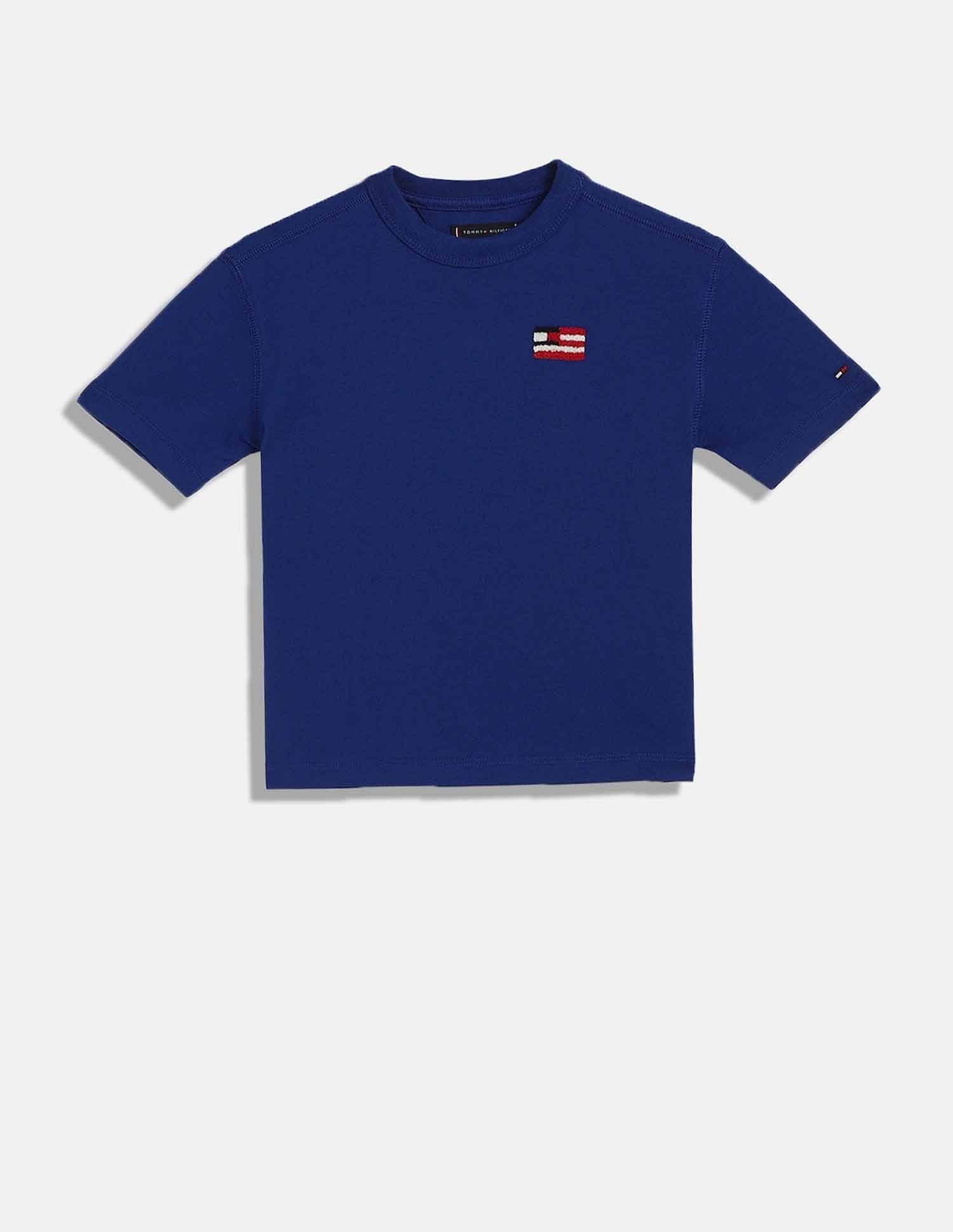 Tommy Hilfiger Kids Boys Logo Relaxed-Fit Cotton T-Shirt