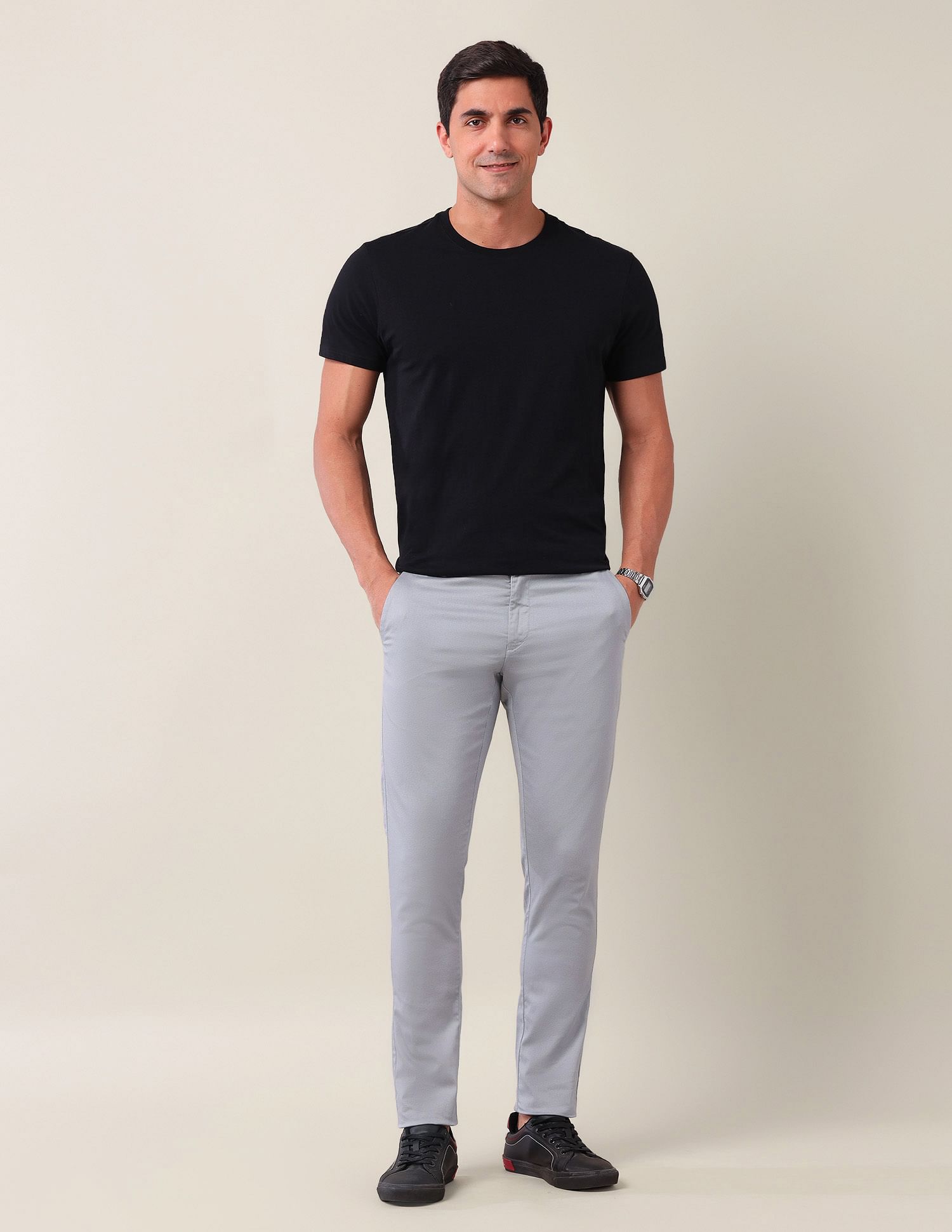 U.S. Polo Assn. Austin Slim Fit Satin Trousers