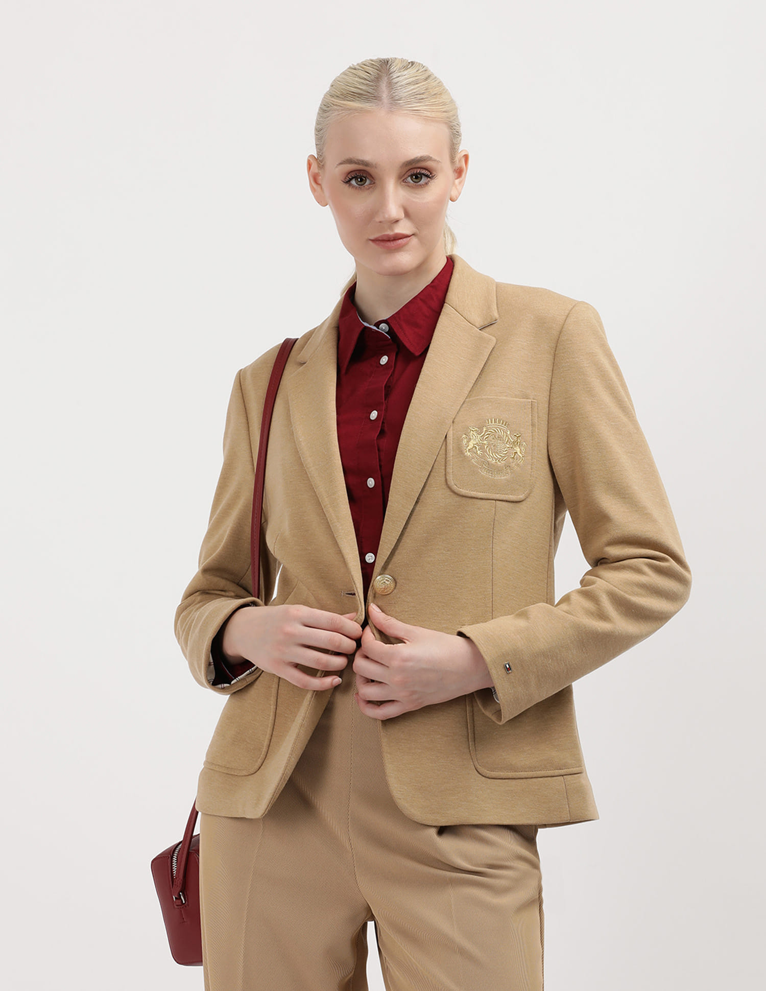 Buy Tommy Hilfiger Heritage Crest Slim Fit Blazer