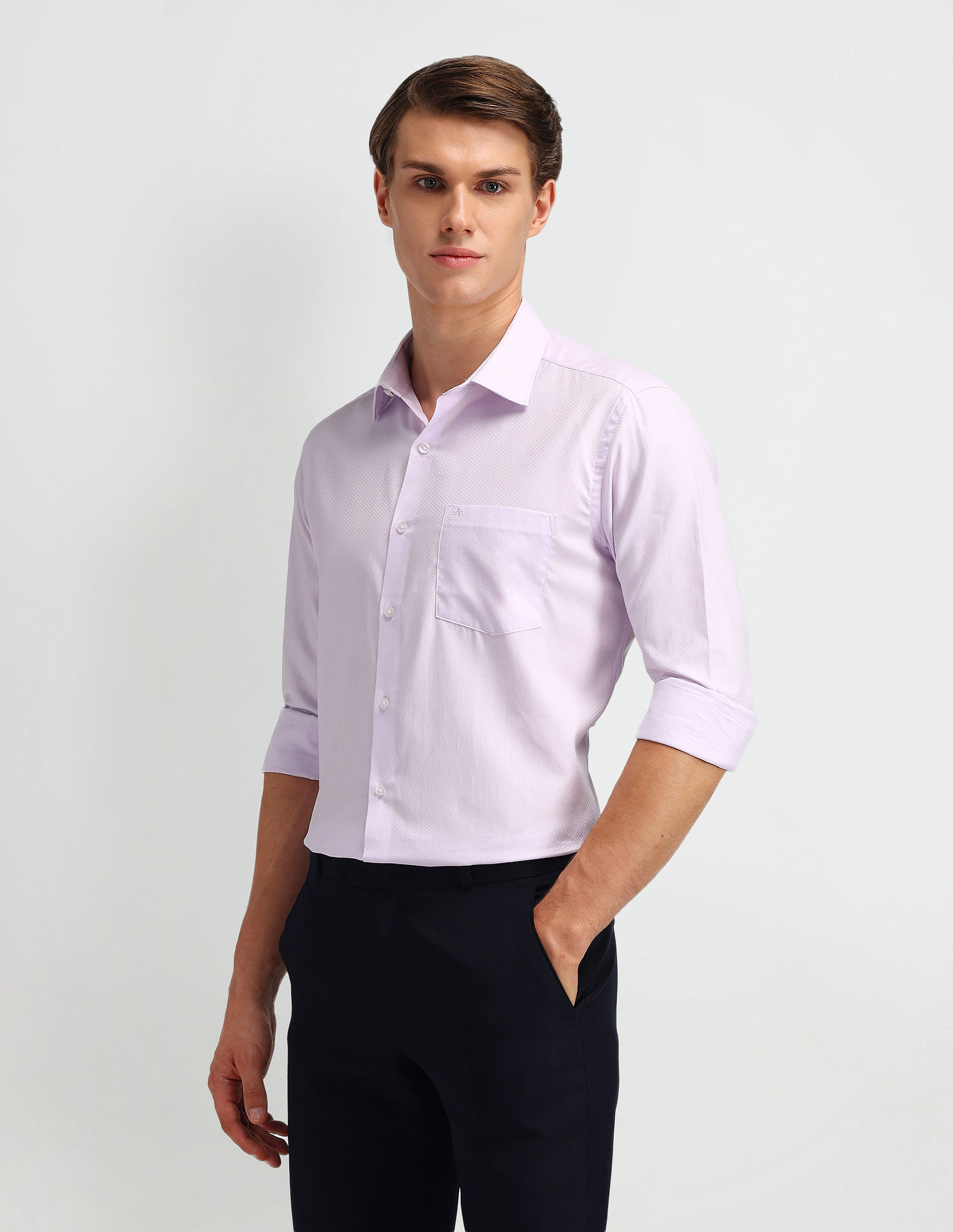 Arrow Textured Cotton Shirt