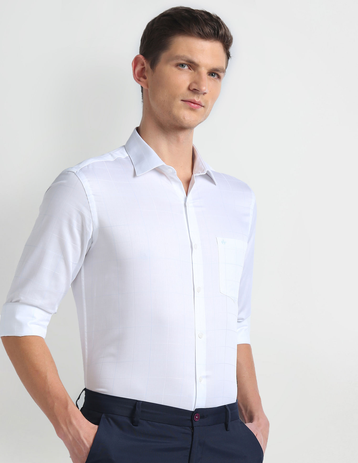 Arrow Manhattan Slim Graph Check Shirt