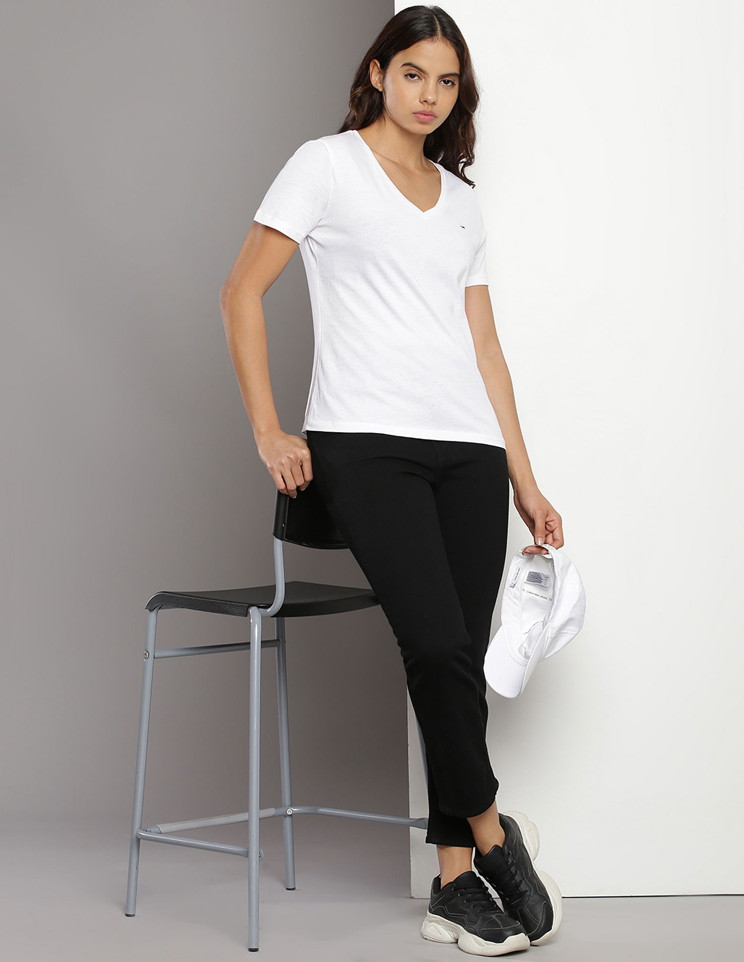 Tommy Hilfiger Solid V-Neck T-Shirt