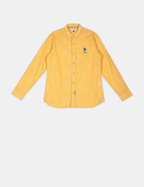 mustard yellow boy shirt