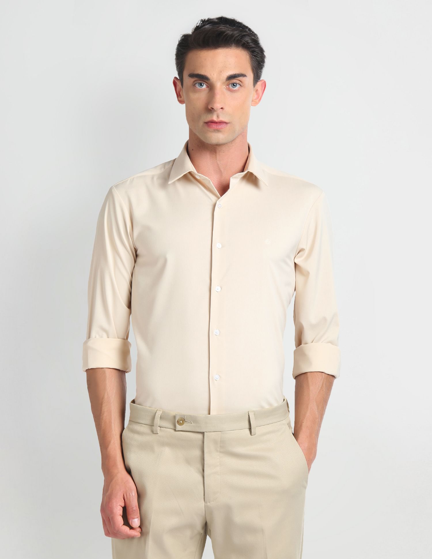 Arrow Newyork Brooklyn Super Slim Sateen Shirt
