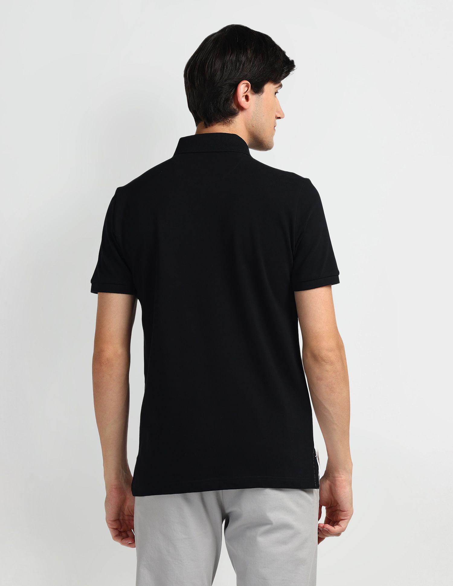 Arrow Sports Colour Block Logo Polo Shirt