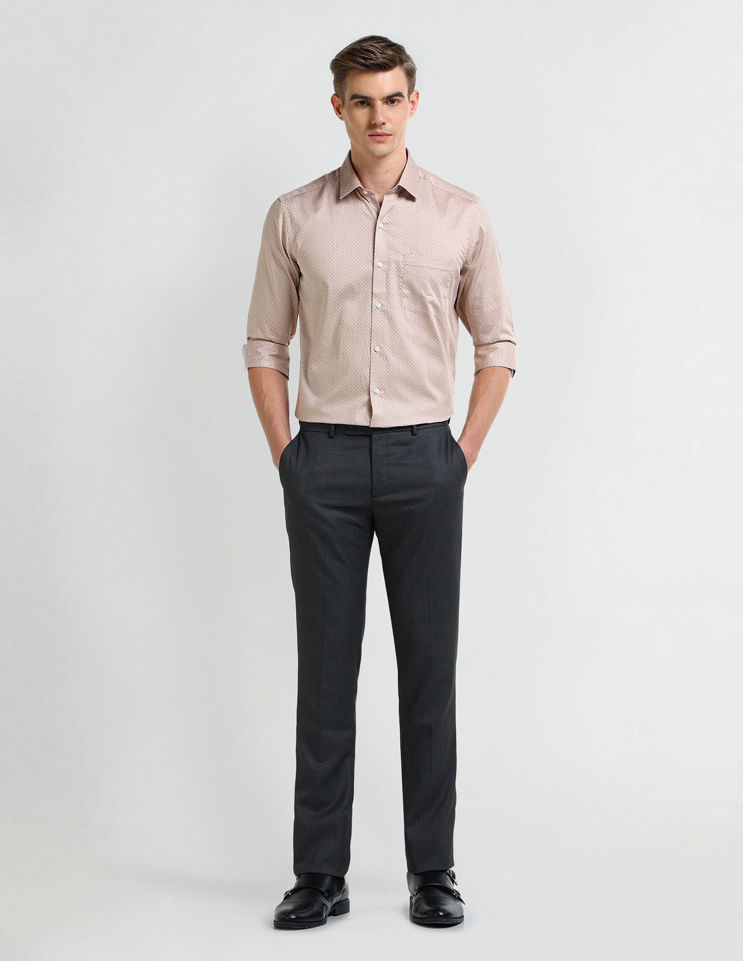 Arrow Manhattan Slim Fit Satin Shirt