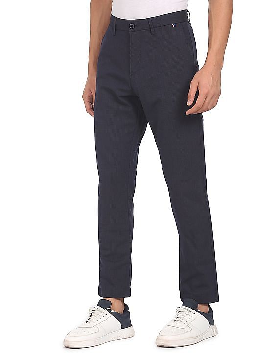 U.S. Polo Assn. Flat Front Check Casual Trousers