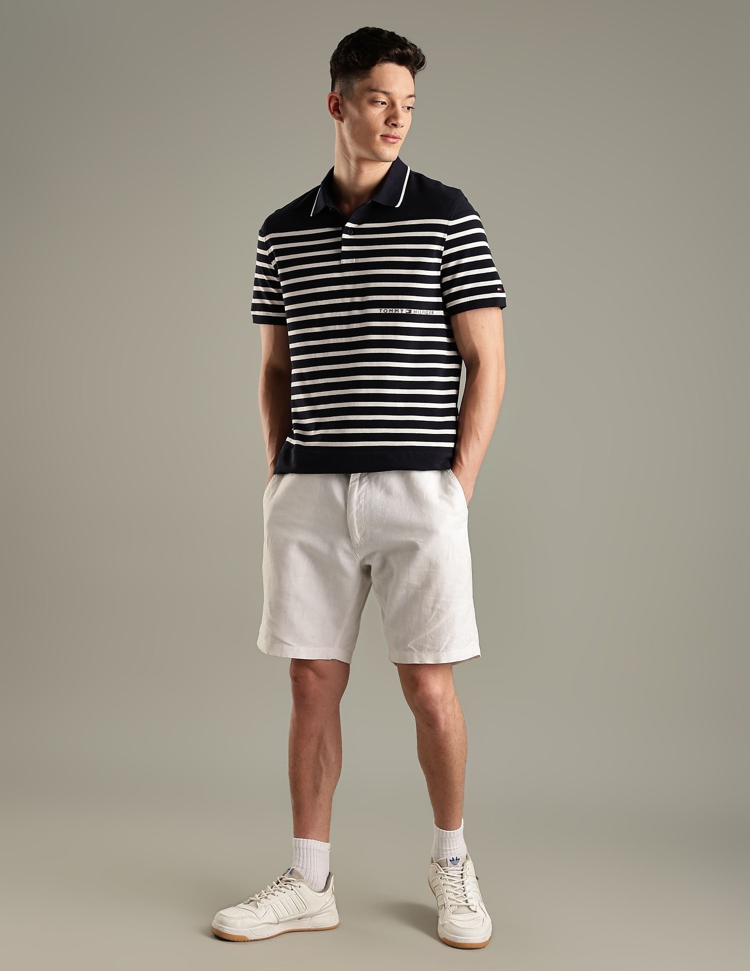 Tommy Hilfiger Striped Regular-Fit Cotton Polo Shirt