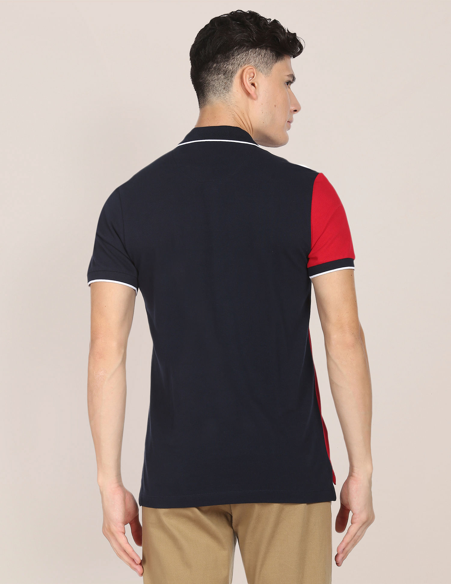 Buy U.S. Polo Assn. Colour Block Zipper Polo Shirt - NNNOW.com