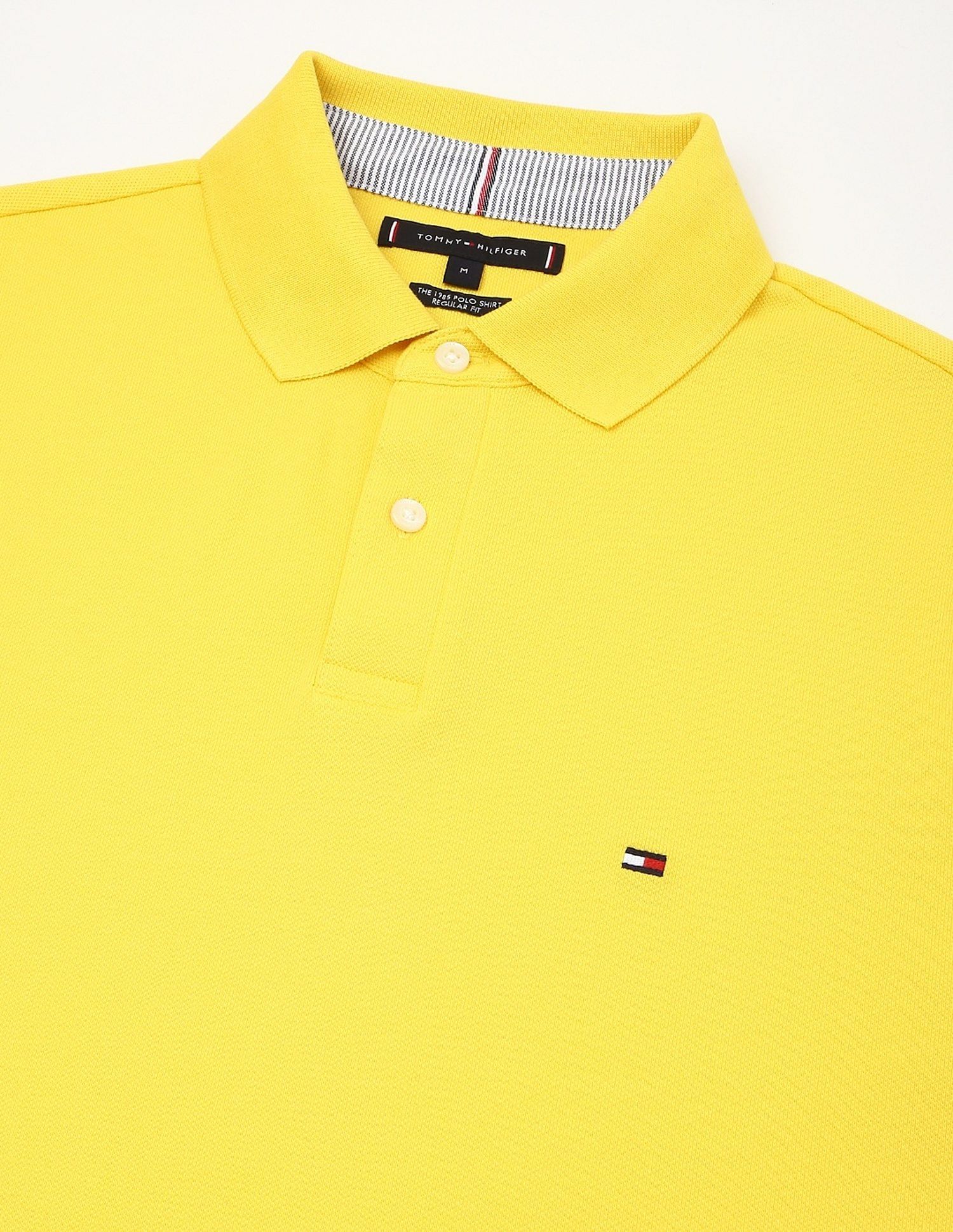 Tommy Hilfiger Solid Regular-Fit Cotton Polo Shirt